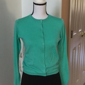 Lord & Taylor tourquise LS Cardigan  size XS